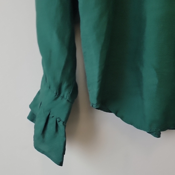 VTG Silk Ruffle Blouse - Picture 5 of 13